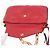 Miu Miu Chain Shoulder Bag Leather 2way Red Gold - vista 28