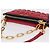 Miu Miu Chain Shoulder Bag Leather 2way Red Gold - vista 6