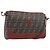 FENDI Zucca Canvas Mamma Baguette Shoulder Bag PVC Brown Black