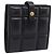 Bottega Veneta Padded Compact Wallet Leather Black Gold Tone