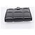 Bottega Veneta Padded Compact Wallet Leather Black Gold Tone - vista 6