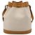 GUCCI Micro GG Supreme Shoulder Bag PVC White Gold - vista 2