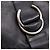 PRADA Shoulder Bag Leather Black Silver - vista 18