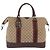 GUCCI GG Canvas Web Sherry Line Boston Bag Beige Gold Tone - vista 2