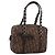 Christian Dior Trotter Romantic Shoulder Bag PVC Brown Silver