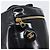 CHANEL COCO Mark Cosmetic Pouch patent Black Gold Tone CC - vista 14
