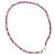 Autre Marque Bracciale in perle di rubino e argento