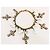 Bracciale Dolce & Gabbana Romantic acciaio dorato con croci e perle - vista 10