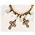 Bracciale Dolce & Gabbana Romantic acciaio dorato con croci e perle - vista 5