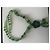 Autre Marque Collana in agata verde con pendente a fiore - vista 2