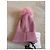 Moncler Berretto Lana Rosa Pom Pom - vista 3