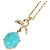 Autre Marque Collana in oro giallo 14K/18K con turchese
