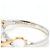 Autre Marque Anello fede elegante in oro giallo 18K e platino - vista 4