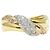 Autre Marque PT900 Platin- und 18K Gold Diamant-Bandring