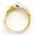 Autre Marque PT900 Platin- und 18K Gold Diamant-Bandring - Ansicht 3