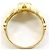 Autre Marque Anello fede in oro giallo 18K e platino con diamanti - vista 2