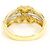 Autre Marque Anello fede in oro giallo 18K e platino con diamanti - vista 3