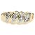 Autre Marque Ehering aus Platin und Gelbgold mit Diamant