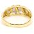 Autre Marque Ehering aus Platin und Gelbgold mit Diamant - Ansicht 3