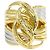 Autre Marque Anello fede in platino PT900 e oro giallo 18K