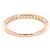 Autre Marque Ehering aus 18K Roségold mit Diamant - Ansicht 3