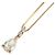 Autre Marque Collana in oro rosa 18K con diamante giallo