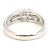 Autre Marque Platin-Ehering mit Diamant - Ansicht 4