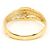 Autre Marque Ehering aus 18K Gelbgold mit Diamant - Ansicht 3