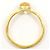 Autre Marque Anello a fascia in oro giallo 18K con quarzo - vista 2