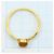 Autre Marque Anello a fascia in oro giallo 18K con quarzo - vista 5