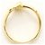 Autre Marque Ehering aus 18K Gelbgold mit Diamant - Ansicht 2