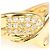 Autre Marque Anello fede in oro giallo 18K e diamanti - vista 2