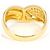 Autre Marque Anello fede in oro giallo 18K e diamanti - vista 4