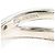 Autre Marque Platin-Bandring mit Aquamarin und Diamant - Ansicht 4
