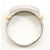 Autre Marque Ehering aus Platin und Gelbgold mit Diamant - Ansicht 3