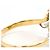 Autre Marque Ehering aus 18K Gelbgold und Platin mit Diamant - Ansicht 5