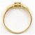 Autre Marque Ehering aus 18K Gelbgold und Platin mit Diamant - Ansicht 2