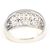 Autre Marque Platin-Bandring mit Diamant - Ansicht 4