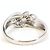 Autre Marque PT900 Platin-Ehering mit Diamant - Ansicht 3