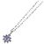 Autre Marque Collana in oro bianco 18K con diamanti e tanzanite