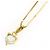 Autre Marque Collana in oro giallo 18K con acquamarina - vista 3