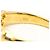 Autre Marque Anello a fascia elegante in oro giallo 18K con onice e diamante - vista 4