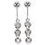 Autre Marque Orecchini a clip in oro bianco 14K con diamanti