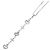 Autre Marque Collana in oro bianco 14K con diamante