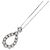 Autre Marque Collana in oro bianco 10K con diamante