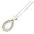Autre Marque Collana in oro bianco 10K con diamante - vista 3