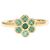 Autre Marque Ring aus 10K Gelbgold mit Smaragd