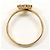 Autre Marque Ring aus 10K Gelbgold mit Smaragd - Ansicht 2