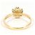 Autre Marque Ring aus 10K Gelbgold mit Smaragd - Ansicht 3