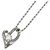 Autre Marque Platinhalskette mit Diamantanhänger